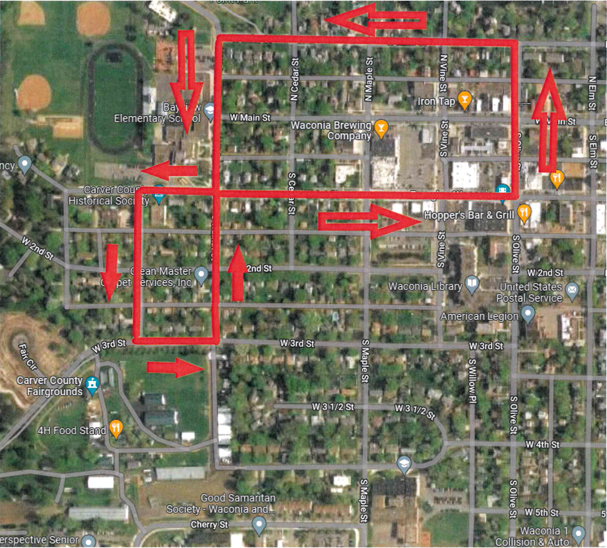 Carver County Fair Route Map thumbnail