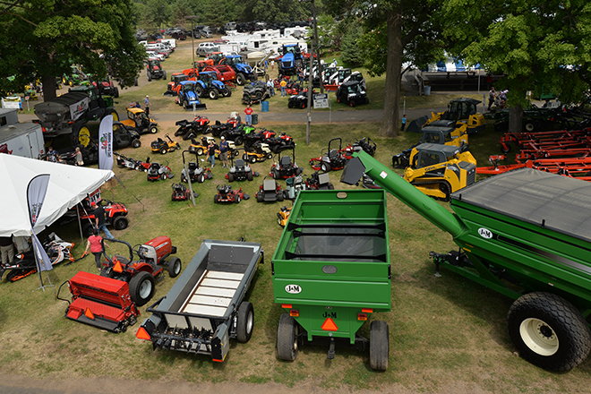 equipment on Machinery Hill at the Carver County Fair