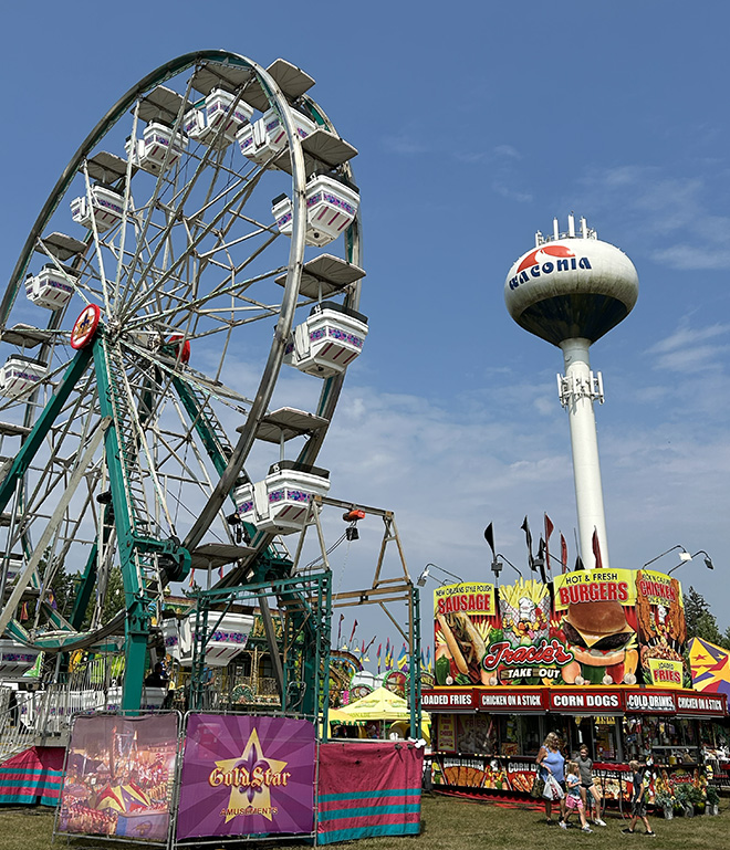 Ferris wheel at the Carver County Fair Midway