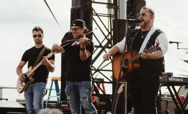 Jake Nelson Band performing live outdoors