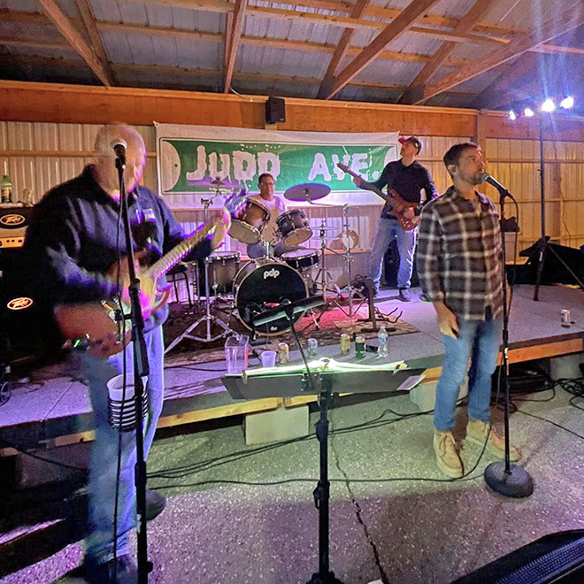 Judd Avenue band performing live