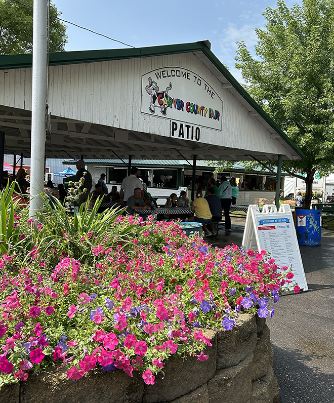 Patio at the Carver County Fair